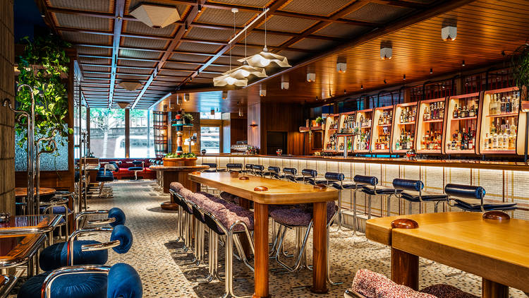 Editorial photograph of The Double Standard bar in London