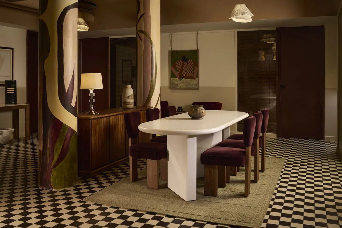 Editorial photograph of The Hoxton Shoreditch private dining room in London