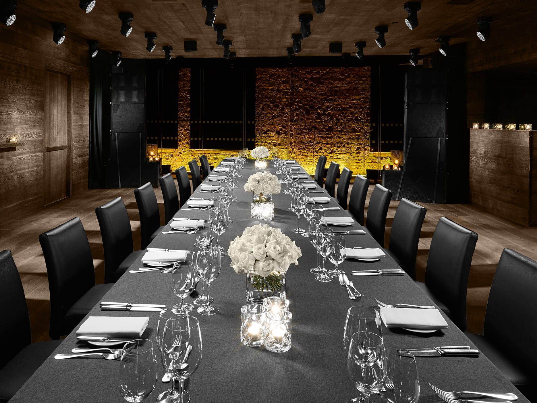 Editorial photograph of The London Edition private dining room in London